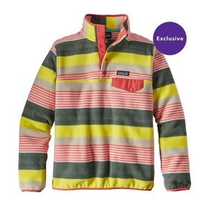NWT Womens Patagonia Lightweight Synchilla Snap-T Fleece Pullover